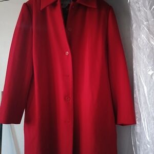 Chadwicks Vibrant Red Trench Coat